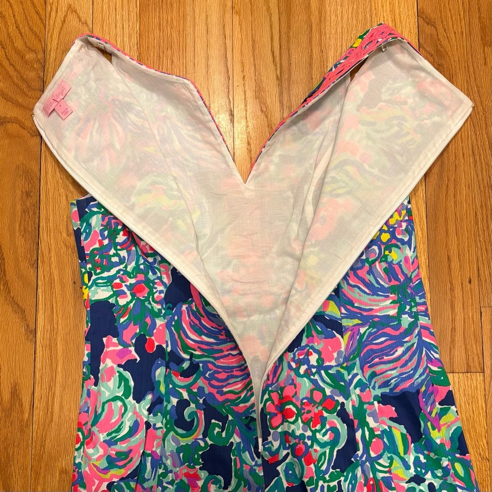 ๐ LILLY PULITZER ๐ Ryder Shift Dress Indigo Exotic
Escapade Dress Size 4 $238 - Picture 8 of 12